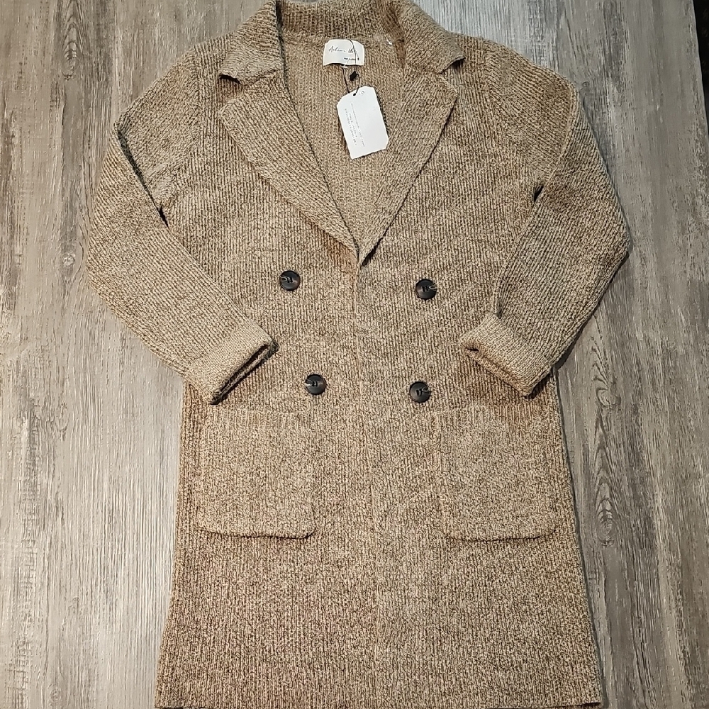 Active USA Brown Double-Breasted Blazer
